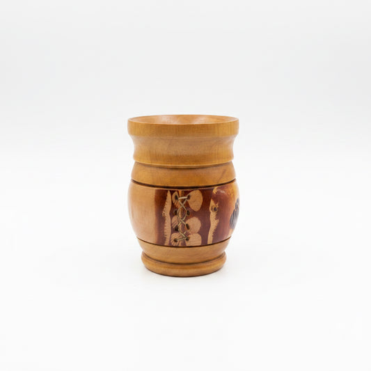 Mate Artesanal de Madera y Cuero Natural – Hecho a Mano en Sudamérica
