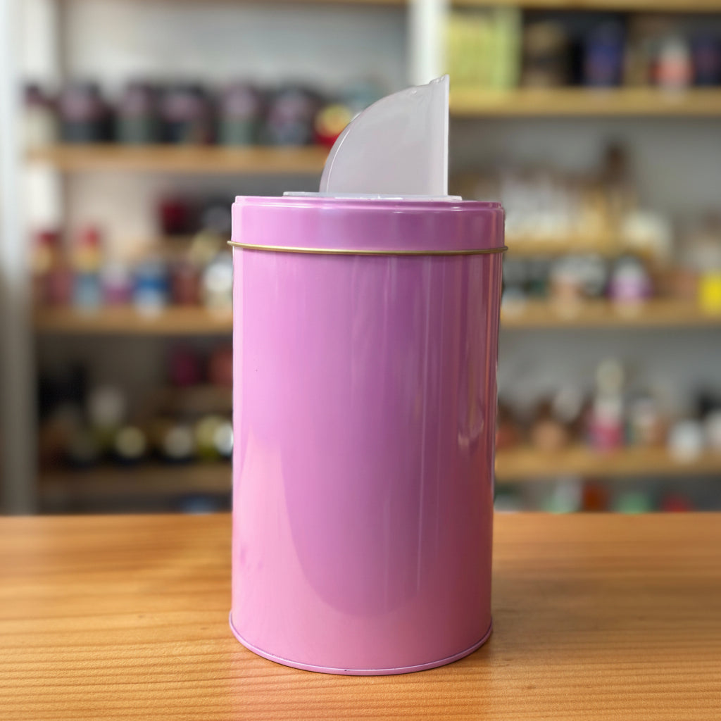 Yerbera Metálica Rosado Dispensadora para Yerba Mate o Azúcar 500 grs - Emporio Pewmayen