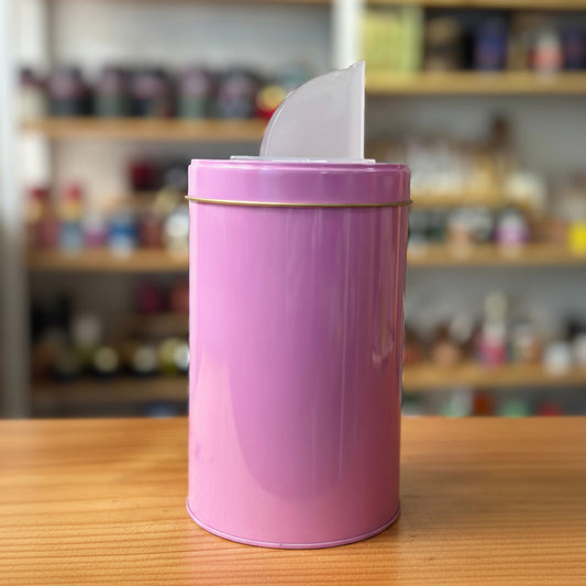 Yerbera Metálica Rosado Dispensadora para Yerba Mate o Azúcar 500 grs - Emporio Pewmayen