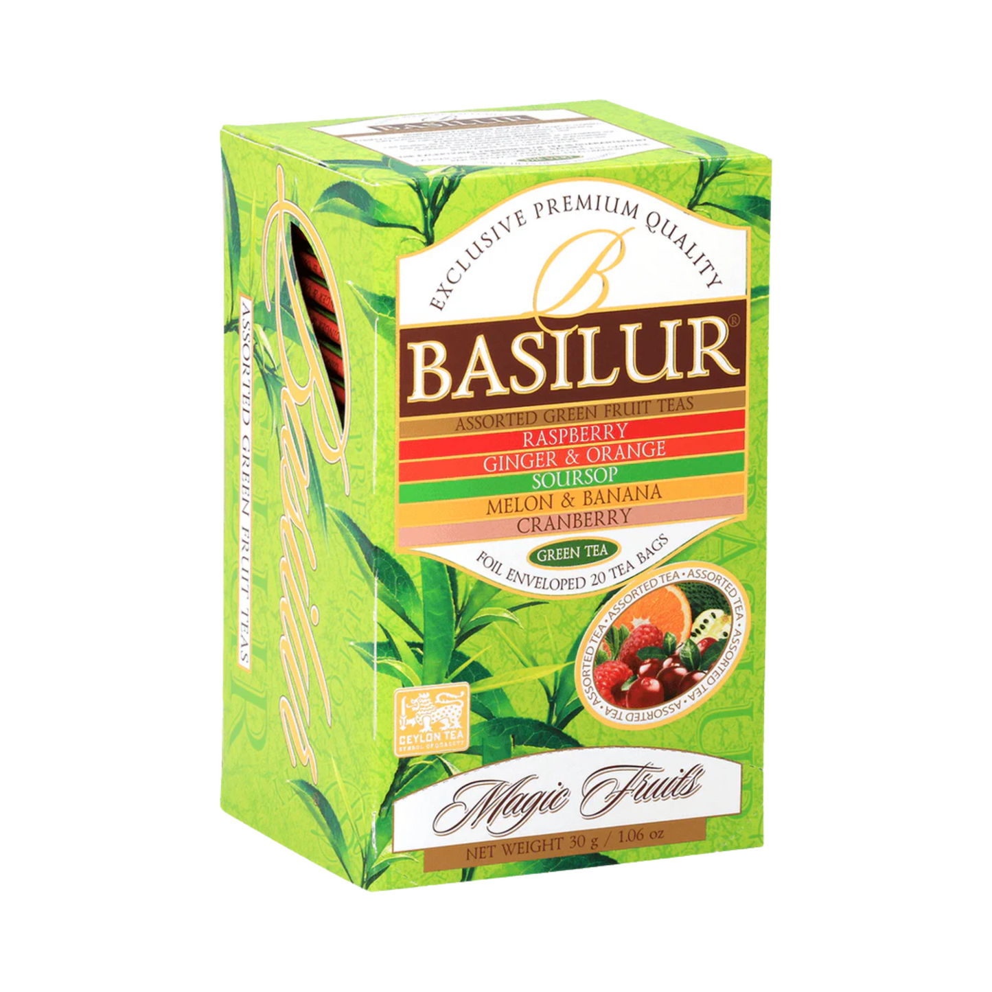 Té Verde Basilur Magic Fruits 25 Bolsitas