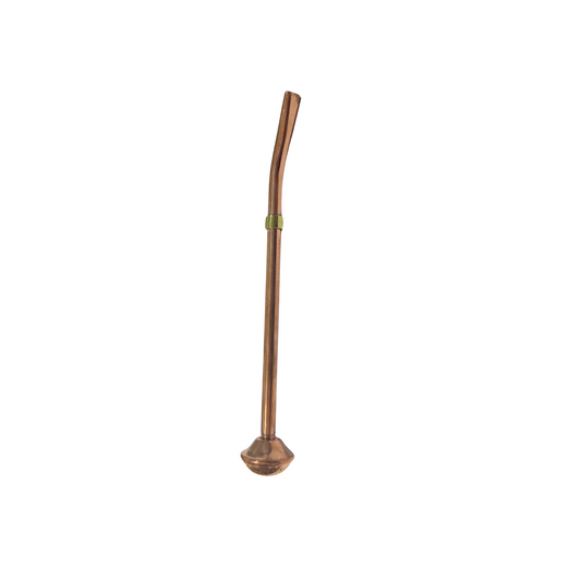 Bombilla Artesanal de Cobre Para Mates 16 cm