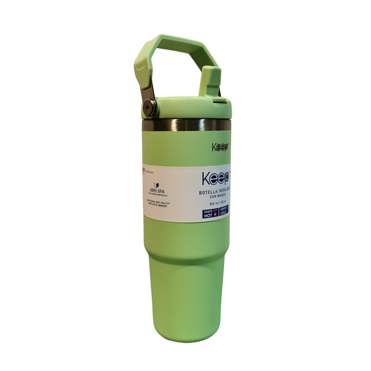 Botella Insulada con Mango Keep Verde 1180ml