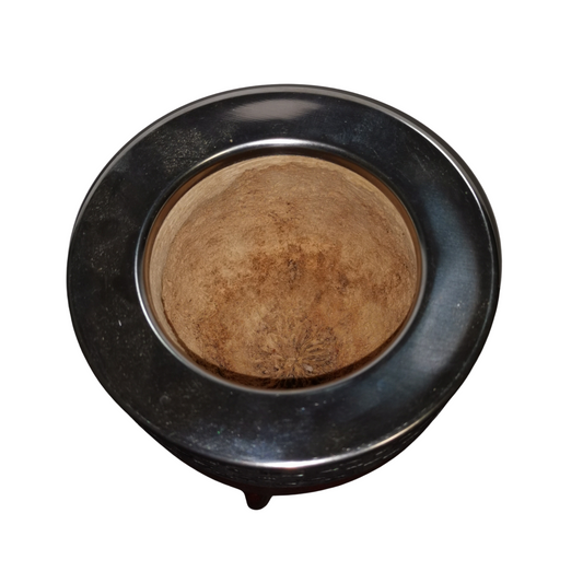 Mate de Calabaza Imperial Cuero Rojo Cincelado