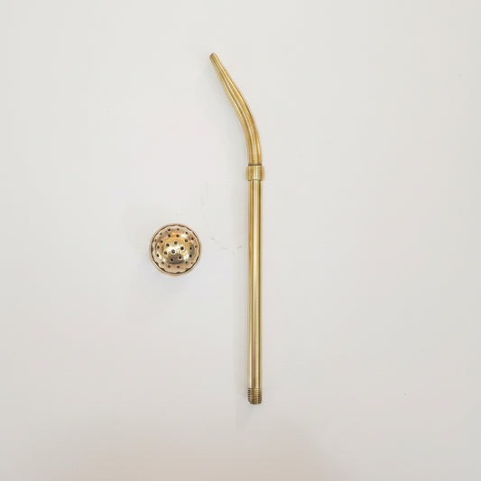 Bombilla para Mate de Bronce Artesanal 16 cm – Filtro Desmontable