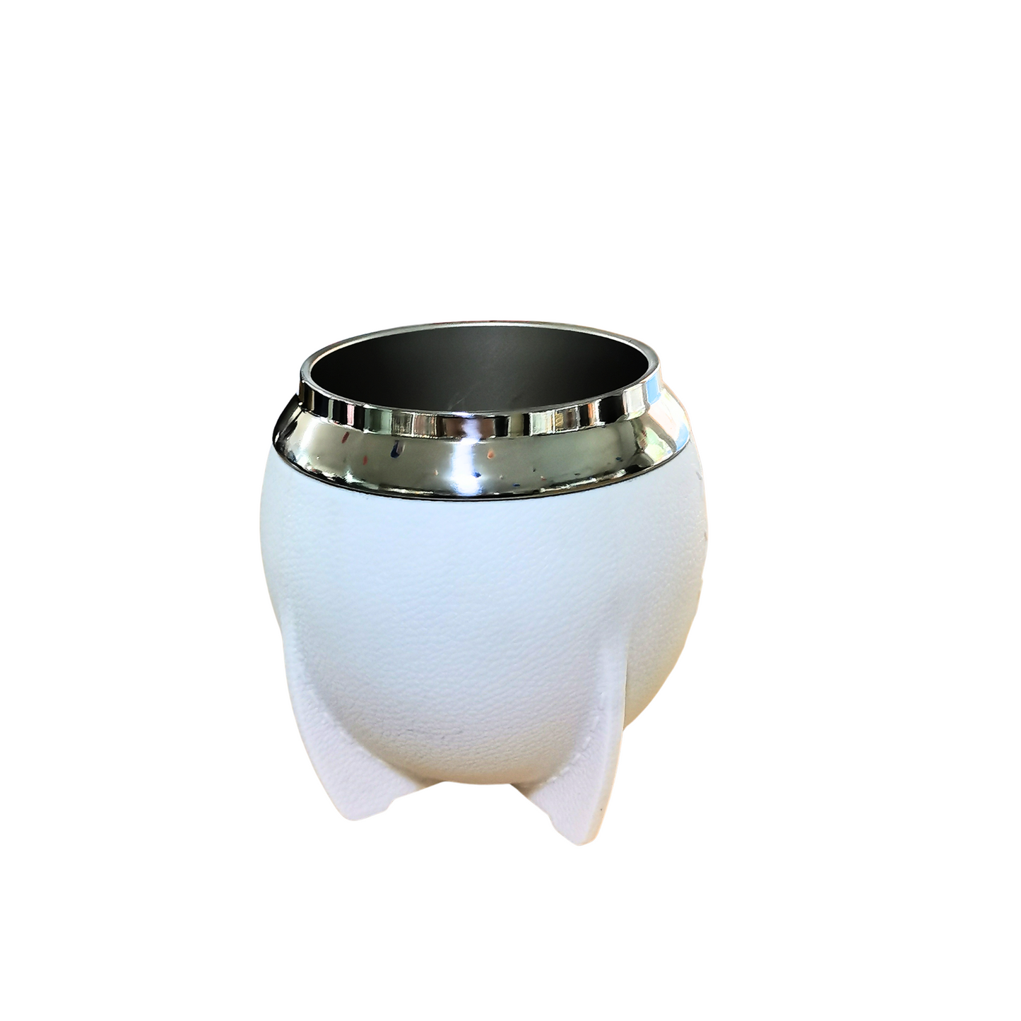 Mate Redondo Acero Inoxidable Blanco