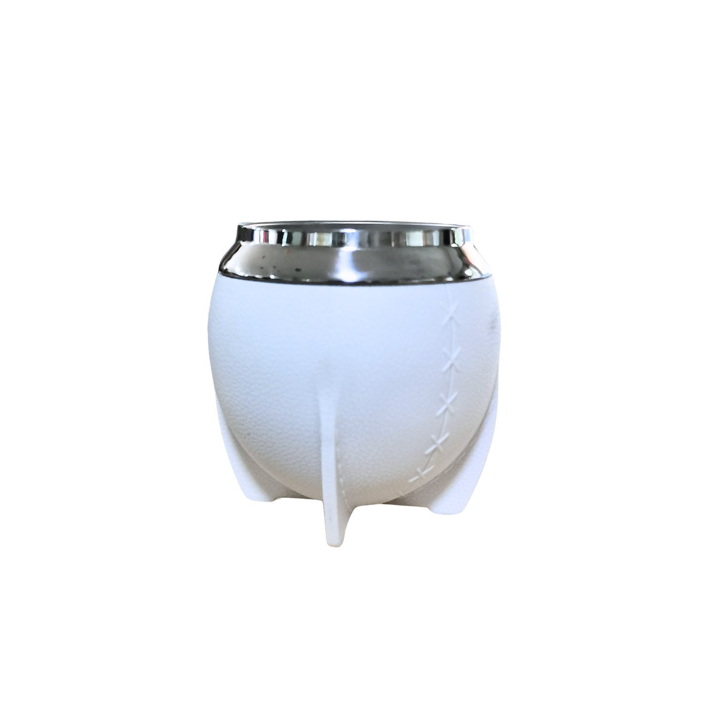 Mate Redondo Acero Inoxidable Blanco
