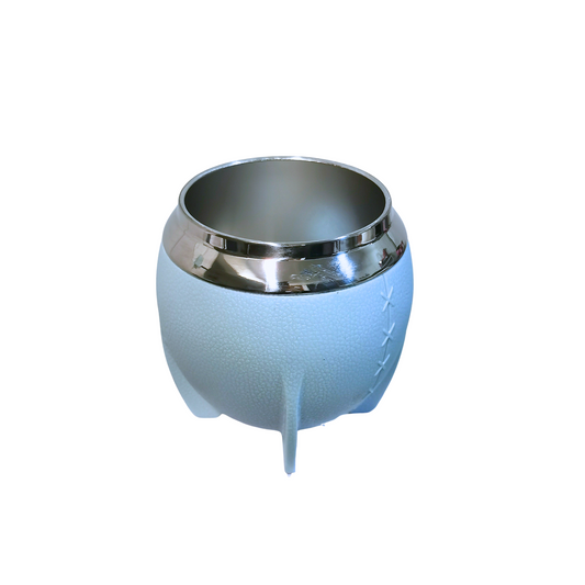 Mate Redondo Acero Inoxidable Celeste 280ml