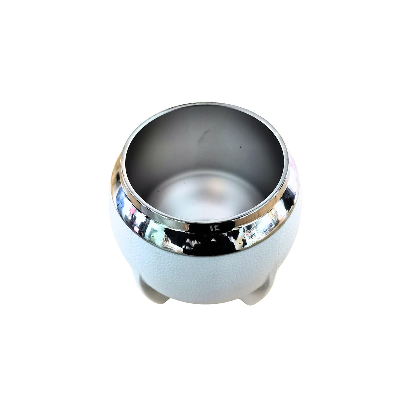 Mate Redondo Acero Inoxidable Blanco