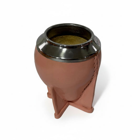 Mate torpedo rosado cuero rosado - Emporio Pewmayen