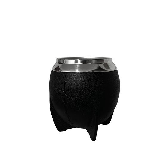 Mate Redondo Acero Inoxidable Negro