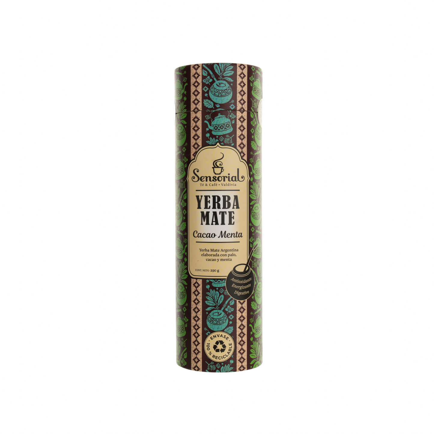 Yerba Mate Sensorial Cacao Menta 250gr - Emporio Pewmayen