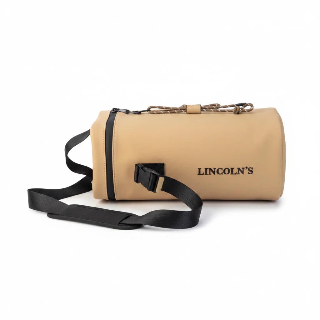 Bolso Matero Linconls - Islandia Café con Divisiones Acolchadas y Correa Ajustable