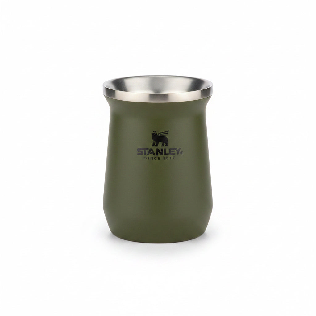 Mate Stanley Clásico Verde Hammertone Acero Inoxidable 236 ml