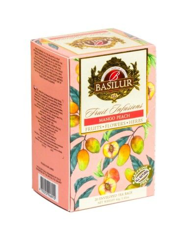Infusión Frutal Basilur Mango Durazno 20 bolsas