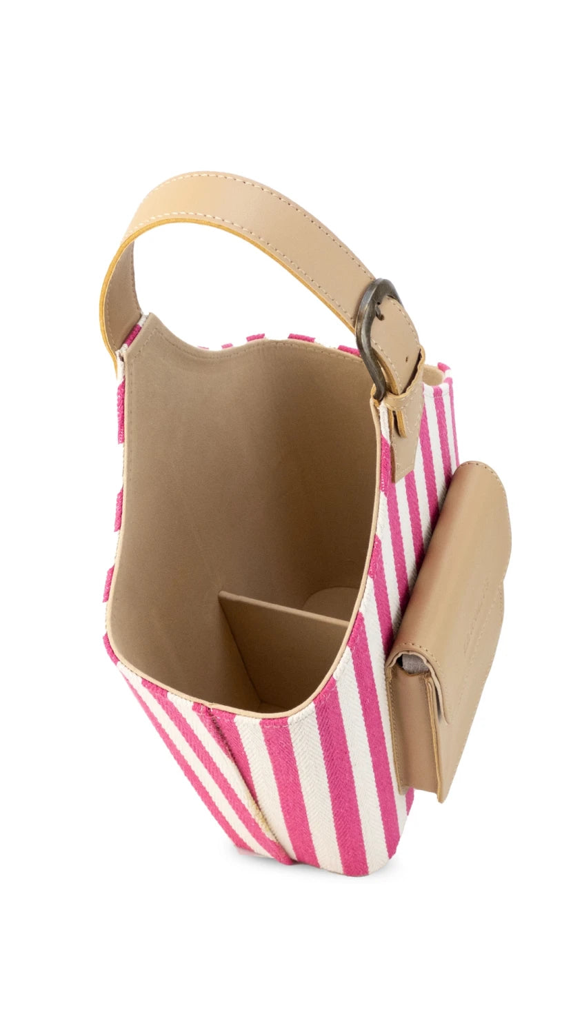 Canasto Matero Tanzania Telar Rosado