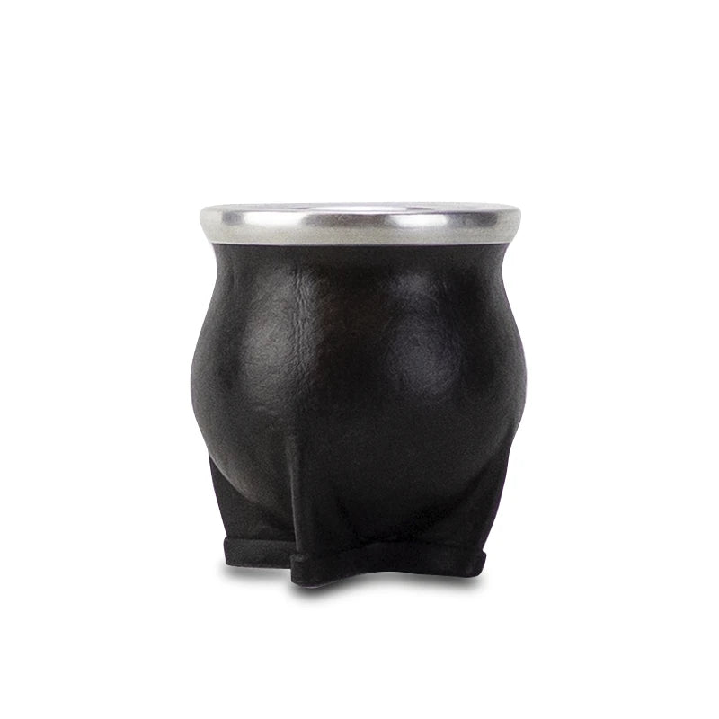 Mate Camionero Ceramica Forrada en Cuero