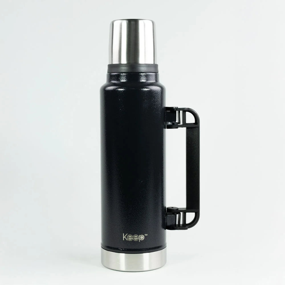 Termo Keep Hammered Vacuum Negro 1500 ml