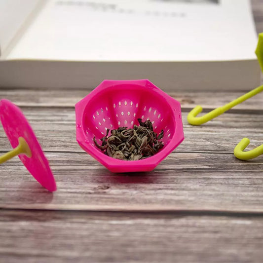 Infusor Té Paraguas Silicona Rosado - Emporio Pewmayen