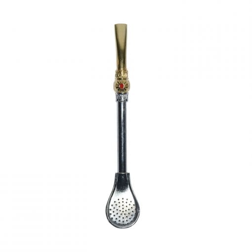 Bombilla piedra roja mate 14 cm - Emporio Pewmayen