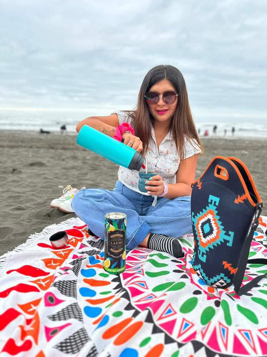 Mate en la playa