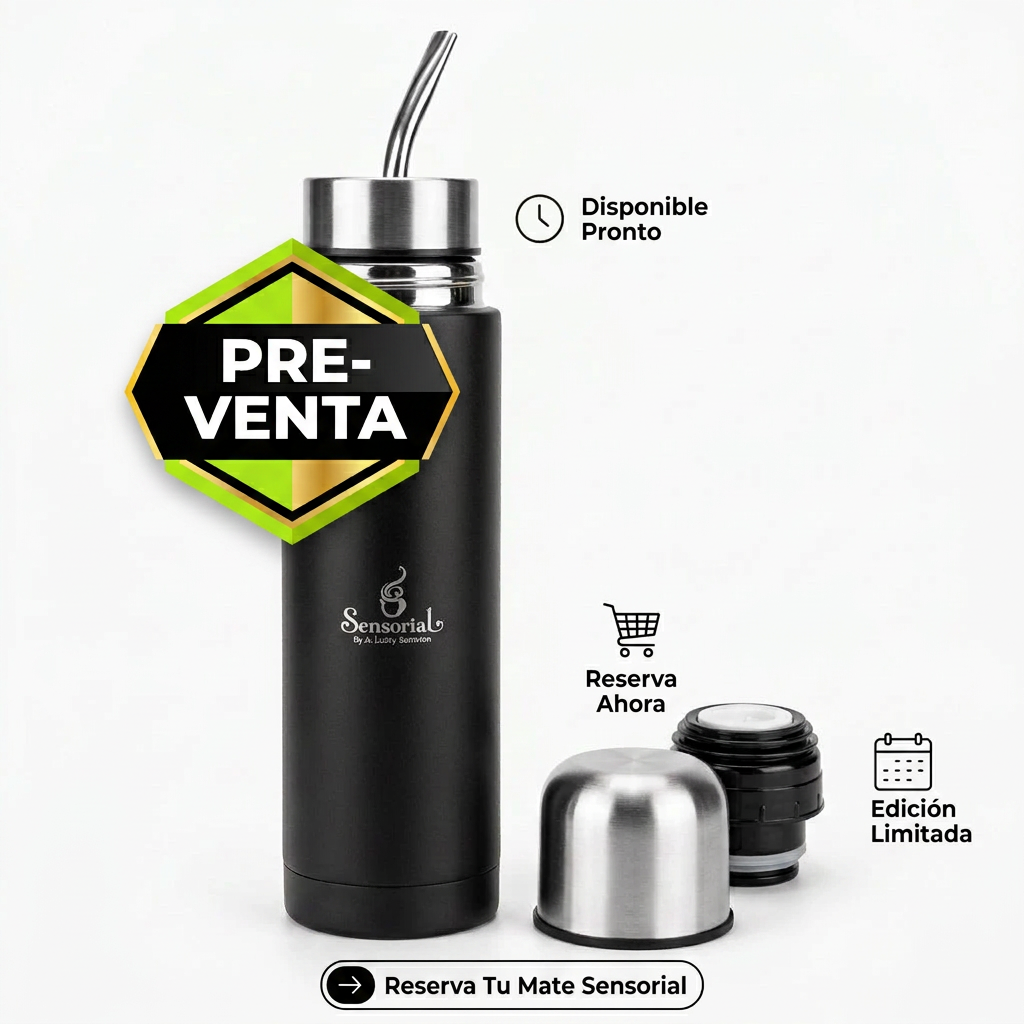 PRE VENTA-Termo Mate Autocebante Acero Inoxidable 500 ml Sensorial