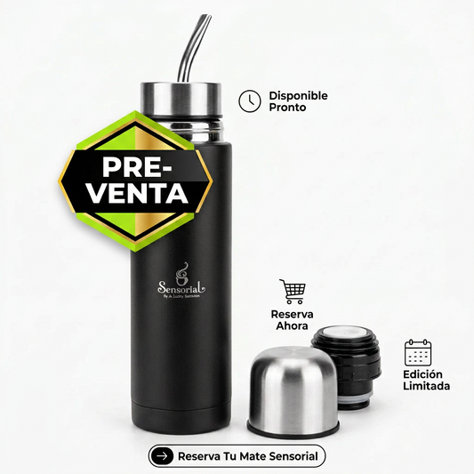 PRE VENTA-Termo Mate Autocebante Acero Inoxidable 500 ml Sensorial