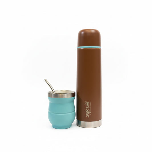 Set Matero Termo 500 ml Mate y Bombilla - Emporio Pewmayen