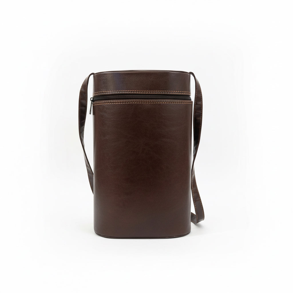 Bolso Matero Cuero Café Orión - Emporio Pewmayen