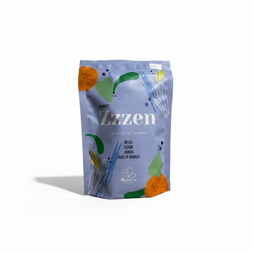 Infusión Momento Zen Botánica Gourmet – Relajante Natural con Melisa, Cedrón y Lavanda (90g) - Emporio Pewmayen