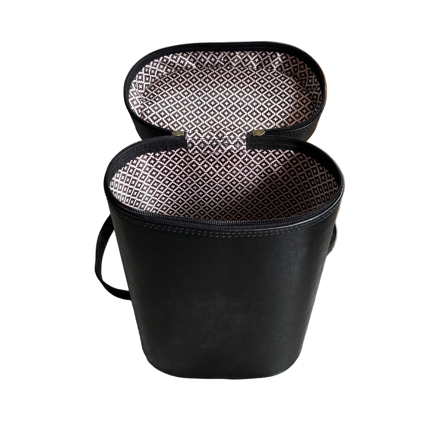 Bolso Matero Cuero Negro Orión