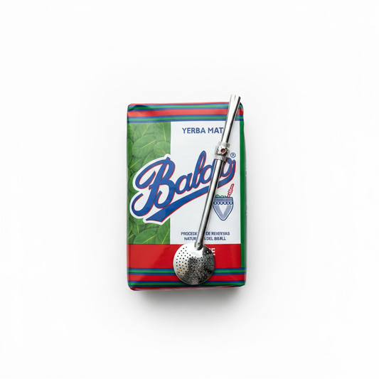 Pack Papá Matero Esencial | Yerba Mate Baldo 500g + Bombilla Brasileña