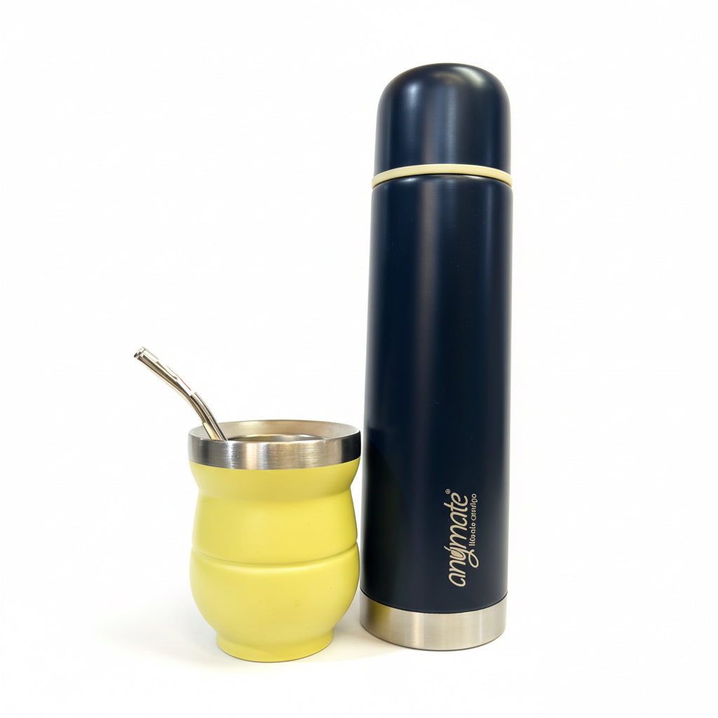Set Matero Termo 500 ml Mate y Bombilla - Emporio Pewmayen