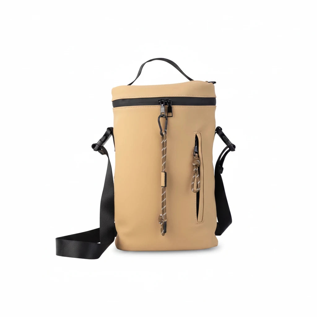 Bolso Matero Linconls - Islandia Café con Divisiones Acolchadas y Correa Ajustable