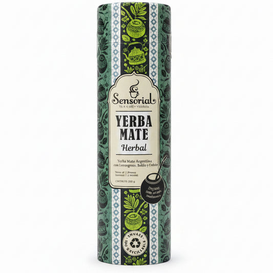 Yerba mate herbal con lemongrass, boldo y cedrón