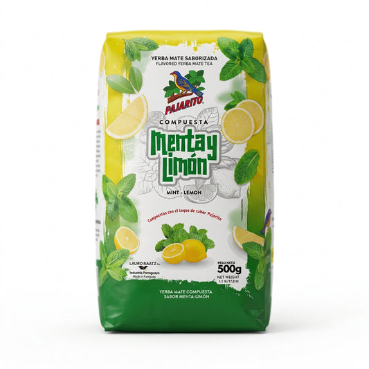 Yerba Mate Pajarito Menta y Limón 500 g
