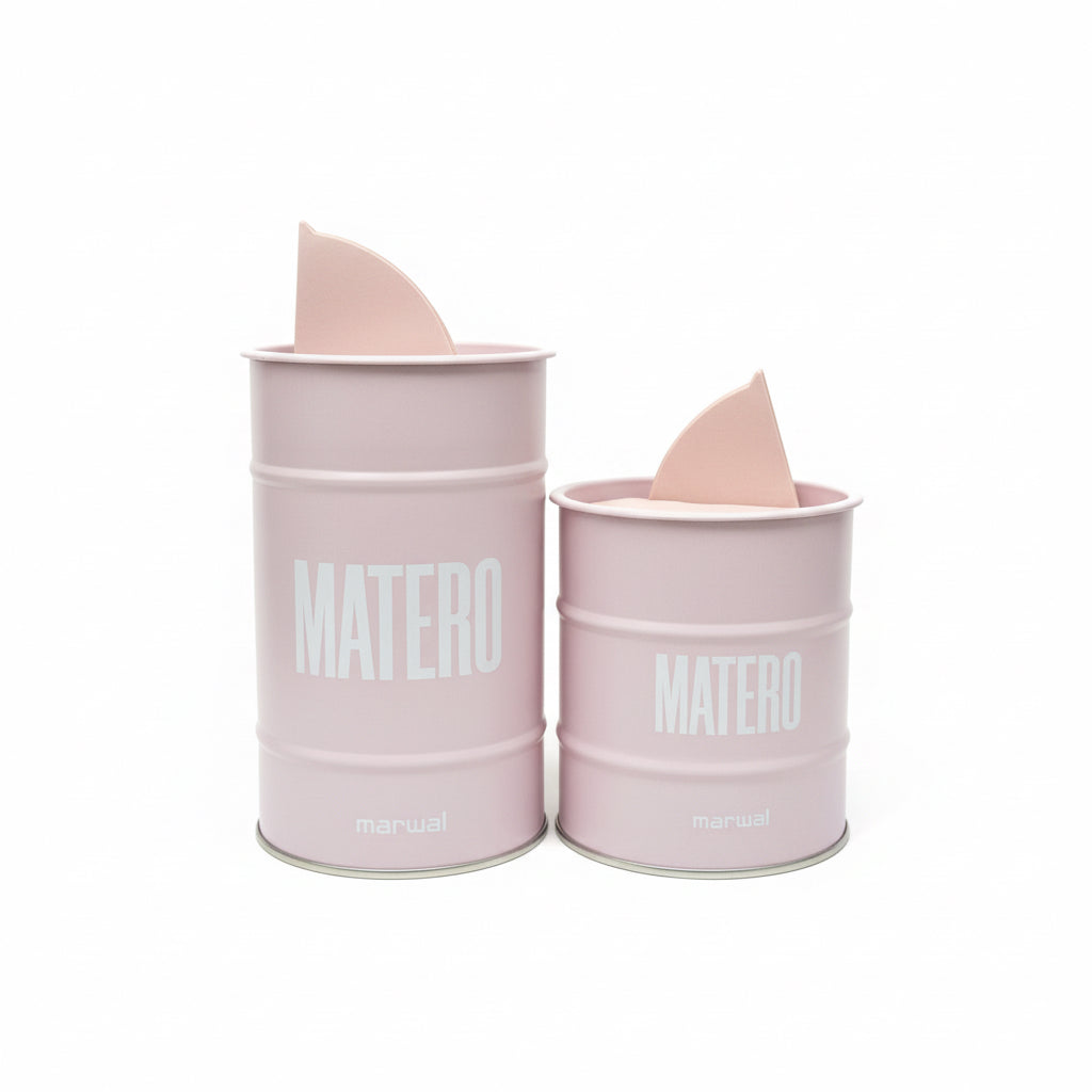 Set Matero Metálico Rosa Mate – Yerbero + Azucarero con Dosificador - Emporio Pewmayen