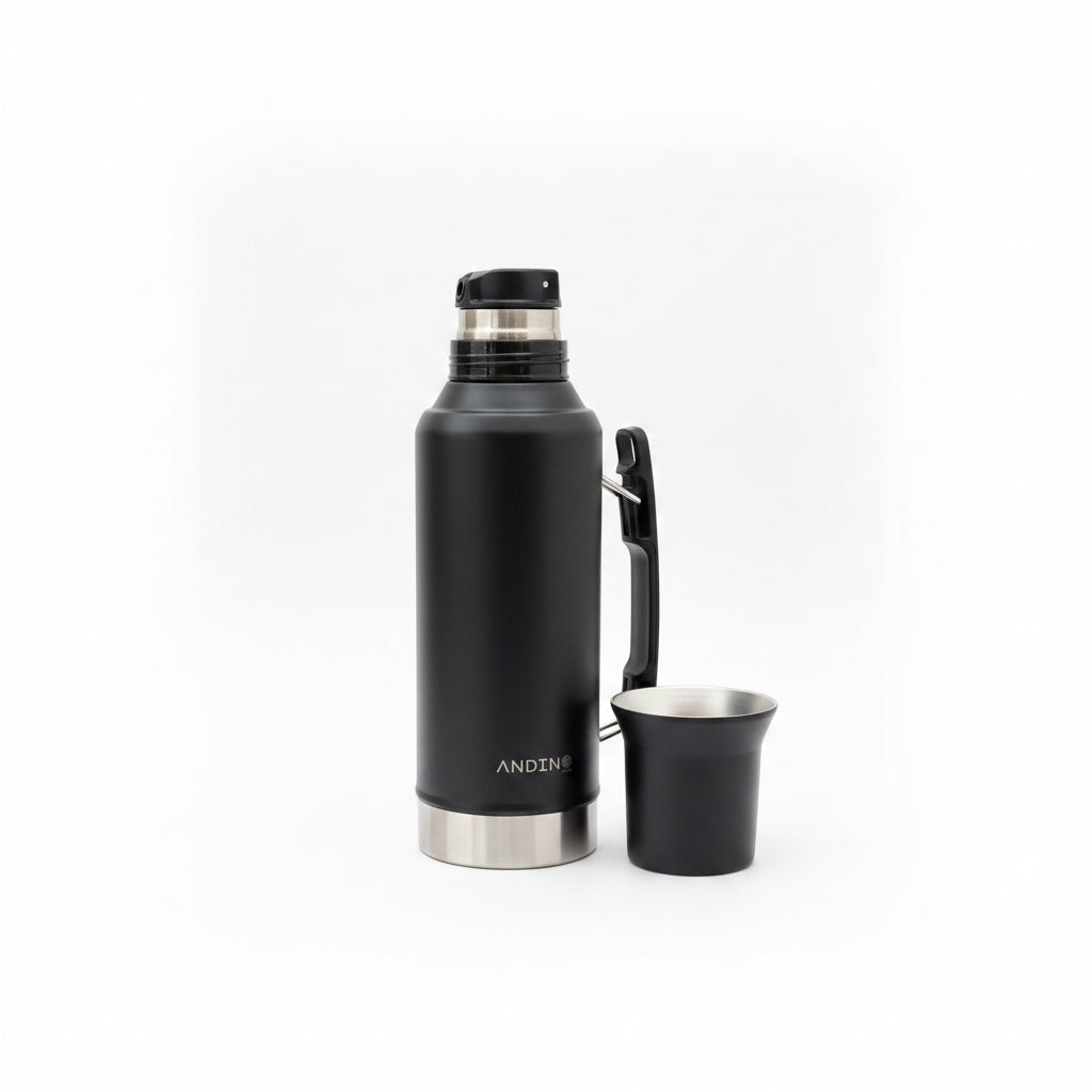 Termo Mate System Negro - Emporio Pewmayen