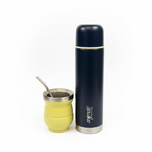 Set Matero Termo 500 ml Mate y Bombilla - Emporio Pewmayen