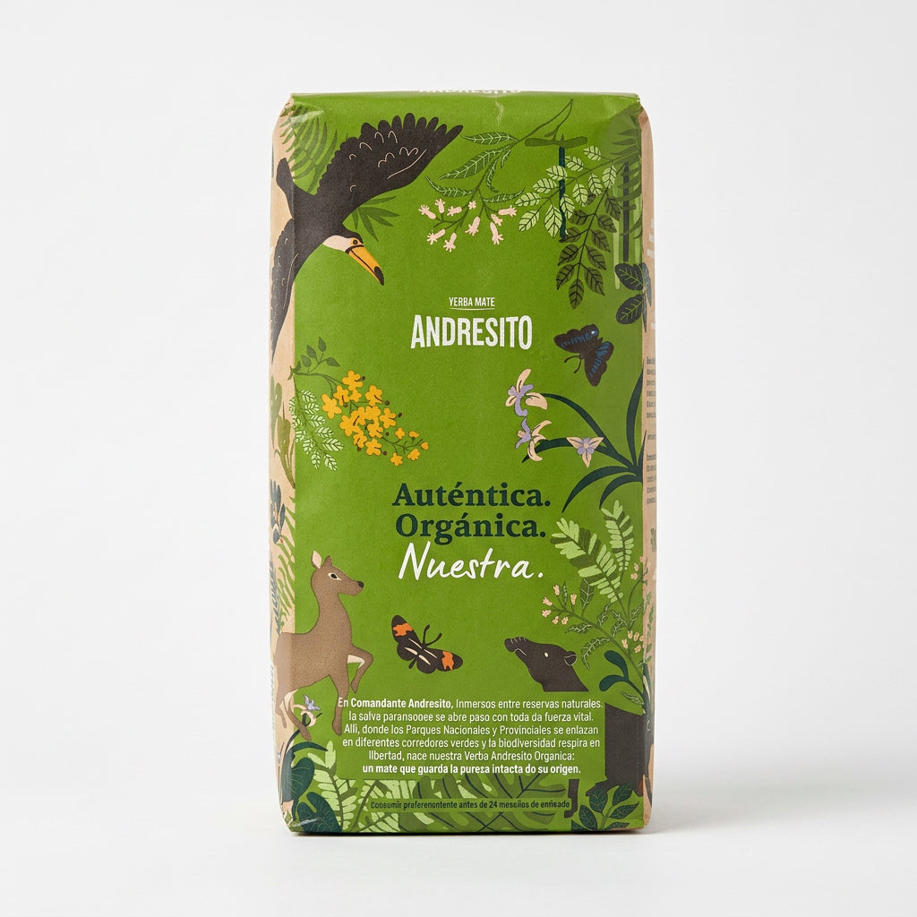 Yerba Mate Andresito Orgánica con Palo 500 g – Libre de Gluten