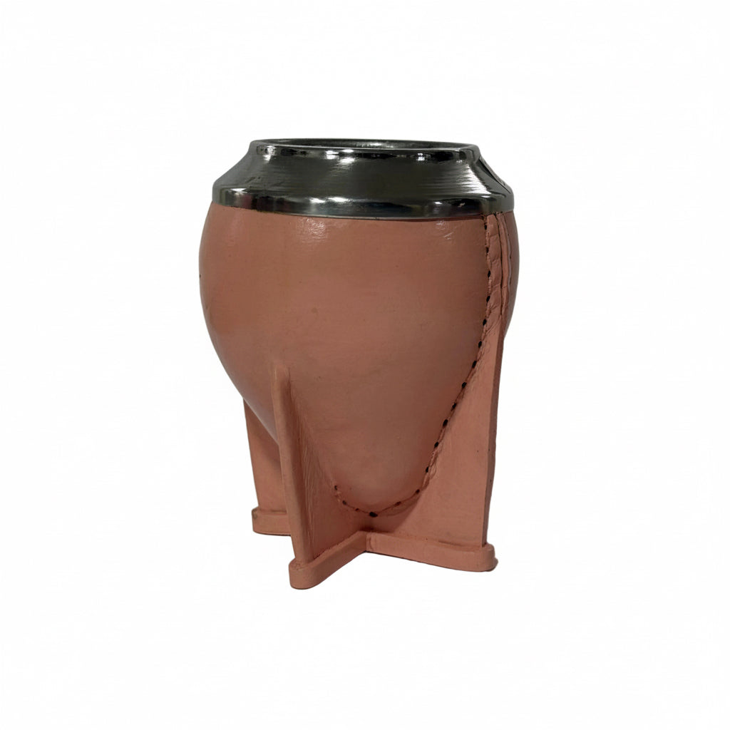 Mate torpedo rosado cuero rosado - Emporio Pewmayen