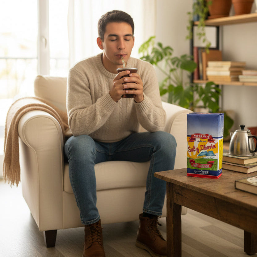 Yerba Mate Sol y Lluvia Barbacuá 500g – Sabor Ahumado Artesanal Premium - Emporio Pewmayen