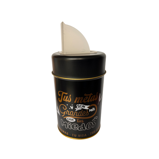 Yerbero Metálico Negro 350gr