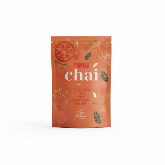 Pomelo Chai – Té Especiado Cítrico Botánica Gourmet 80g | Energía y Calor Natural - Emporio Pewmayen
