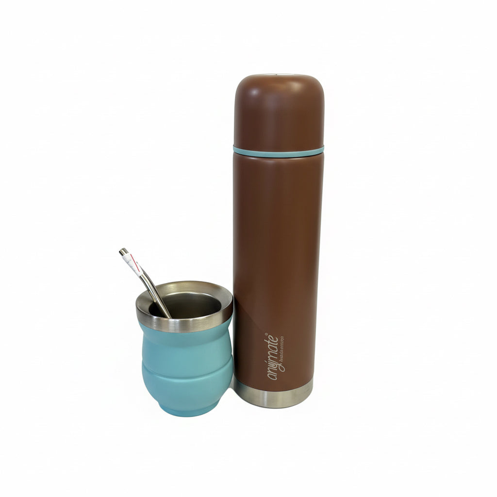 Set Matero Termo 500 ml Mate y Bombilla - Emporio Pewmayen