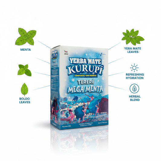 Yerba Mate Kurupí Mega Menta Tereré 500g | Menta & Boldo - Emporio Pewmayen