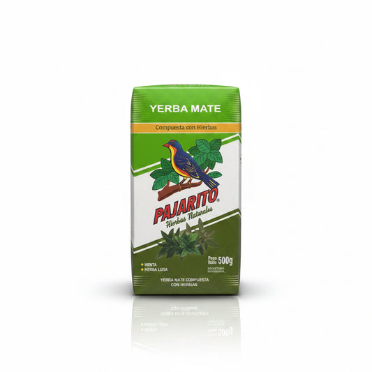 Yerba Mate Pajarito Hierbas Naturales 500g | Menta & Hierba Luisa - Emporio Pewmayen