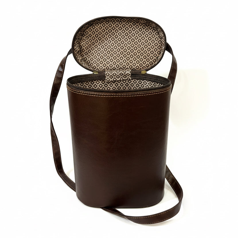Bolso Matero Cuero Café Orión - Emporio Pewmayen