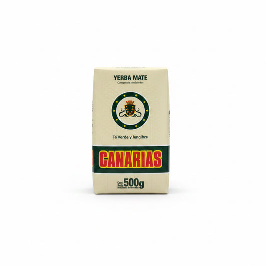 Yerba Mate Canarias Té Verde y Jengibre 500g | Yerba Despalada - Emporio Pewmayen