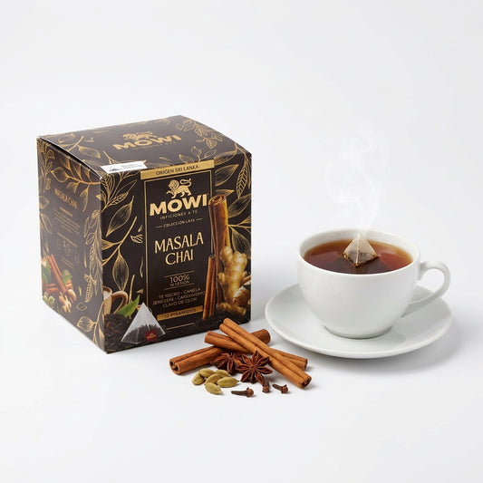 Té MOWI Masala Chai 12 Pirámides – Ceylon Sri Lanka