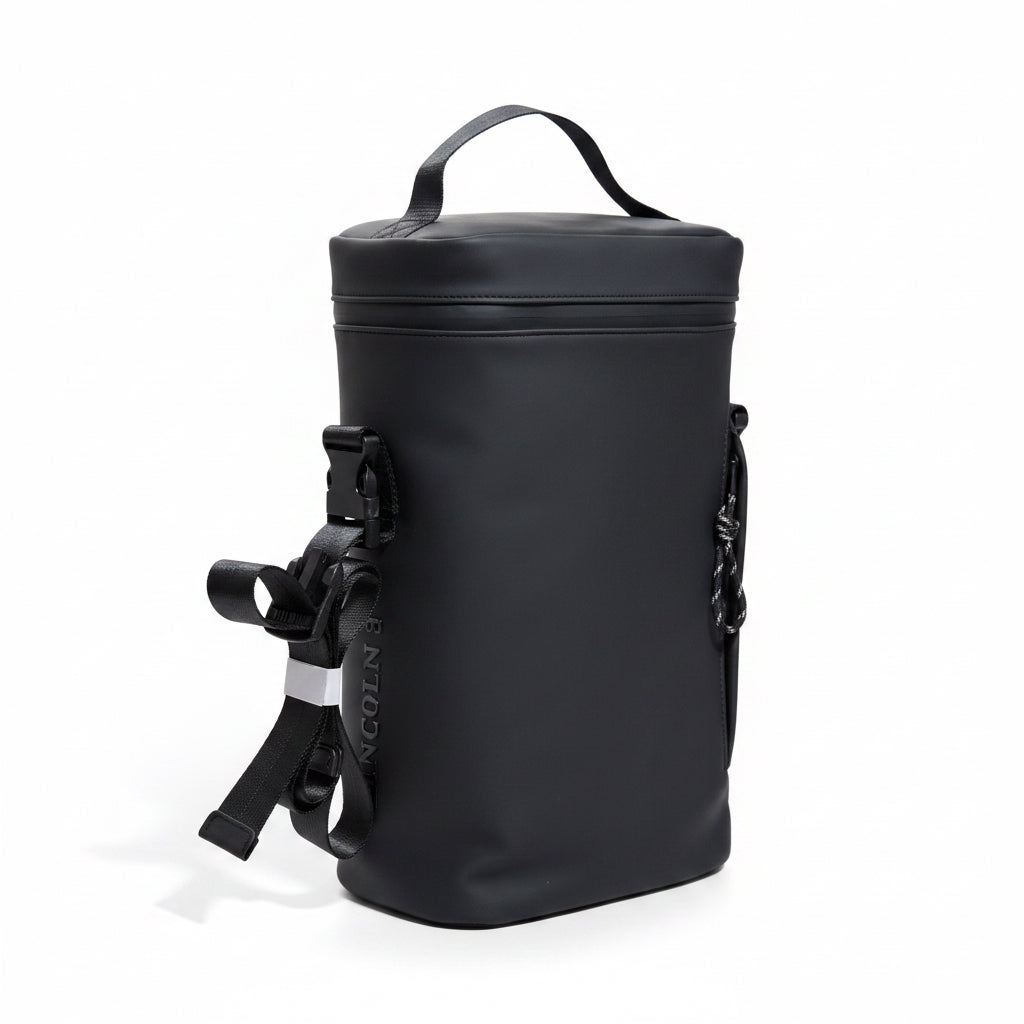 Bolso Matero Linconls - Islandia Negro con Divisiones Acolchadas y Correa Ajustable - Emporio Pewmayen